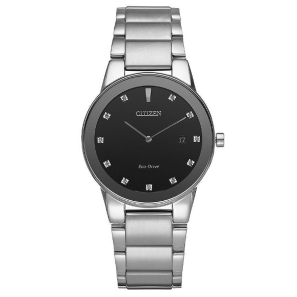 Citizen Accessories - Citizen Eco-Drive Women's 30mm Diamond Steel Watch